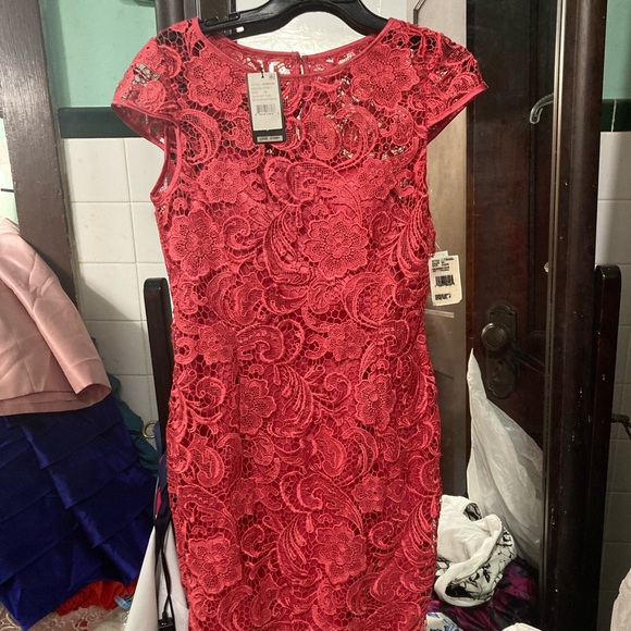 Adrianna Papell new dress size 10 salmon color for women - Picture 2 of 8